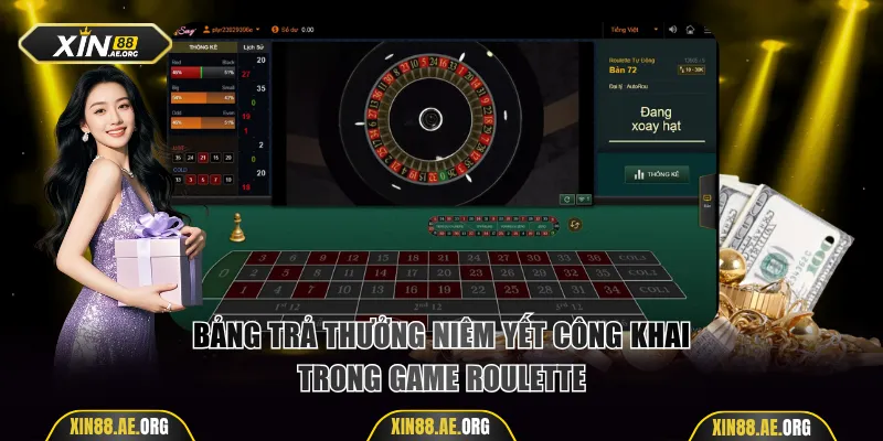 Bảng trả thưởng niêm yết công khai trong game